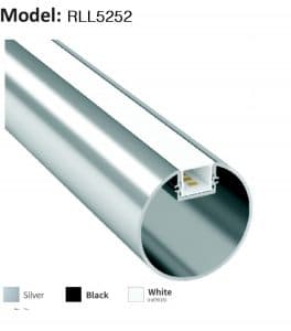 Handrail lighting profile for step railing, LED stair lights, staircase design elements and premium staircase lighting