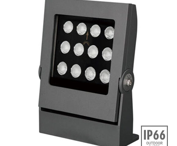 Asymmetrical focus light for urban garden landscape, wall wash effect, amusement park illumination and world class outdoor lighting