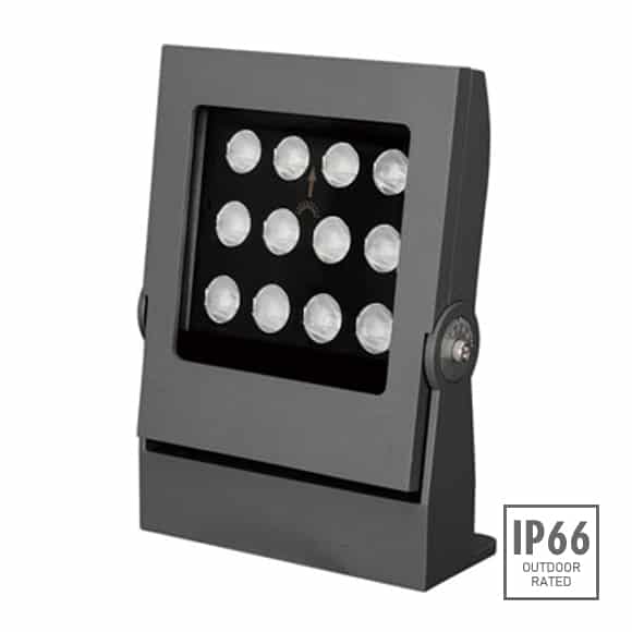 Asymmetrical focus light for urban garden landscape, wall wash effect, amusement park illumination and world class outdoor lighting