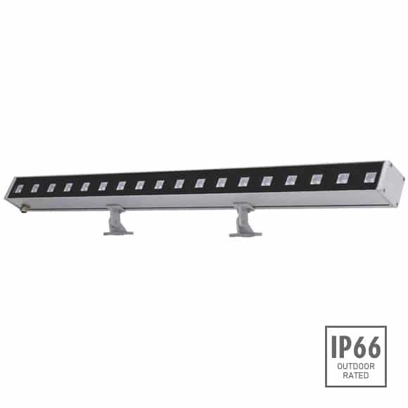 Linear Facade Wall Washers with Single/RGB color, 46W power, symmetric/asymmetric beam, 1683 lumens output, 70000 burning hours