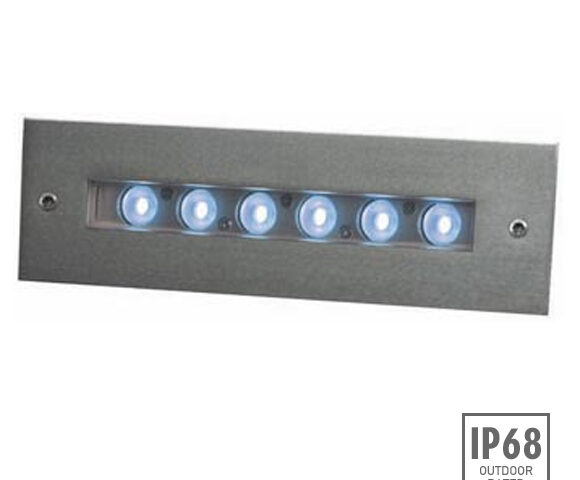 Buried swimming pool lights with waterproof housing for linear pool lighting, recessed underwater light and urban project lighting