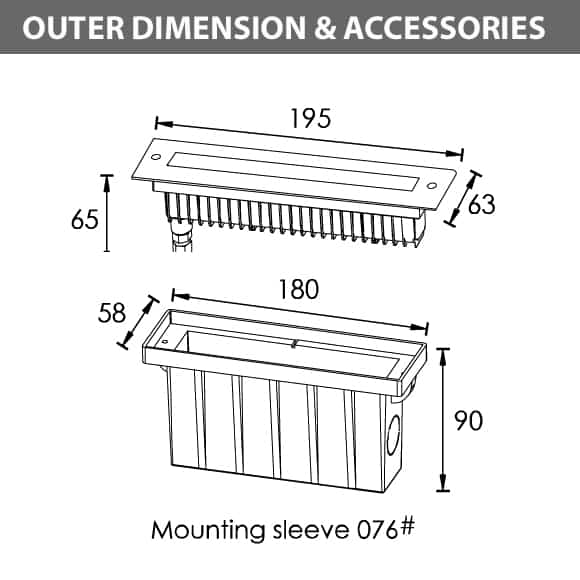 Inground Wall Washer-B2FL0357-Dia