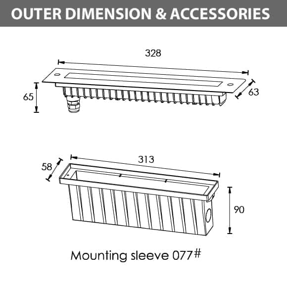 Inground Wall Washer-B2FL0657-Dia