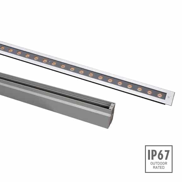 Garden path lights for inground linear lighting