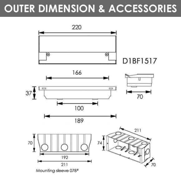 LED Wall Light - D1BF1517 - Dia