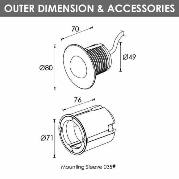 LED Wall Light - D1UA0102 - Dia