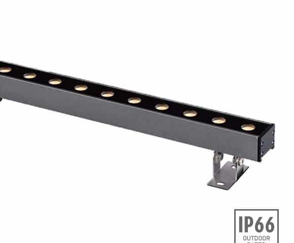 High-end linear wall washer for facade lighting projects, highlighting wall, indirect LED lighting and feature wall design