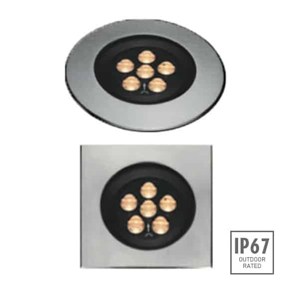 Recessed Wooden Floor Light - FC2XCR0657-FC2XCS0657 - Image