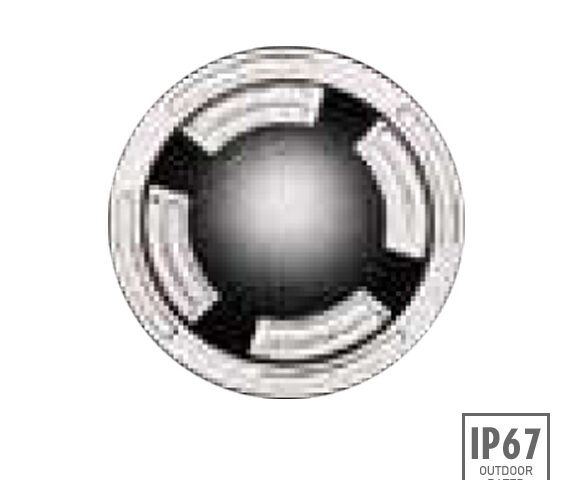 Low wattage pathfinder lights for applications in parking lots, inground airport lighting, runway edge lights and garden ground lights