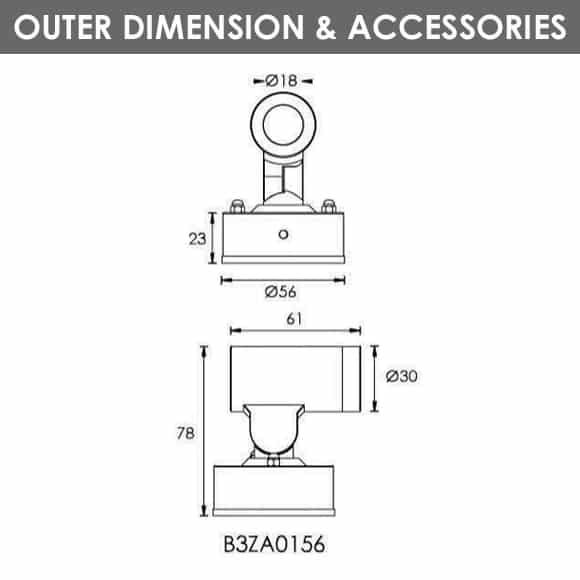 Outdoor LED Wall Mounted Light -B3ZA0156-Dia