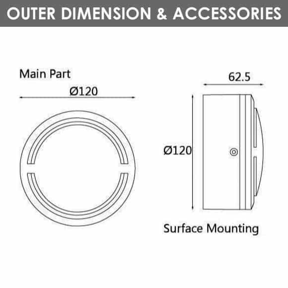 Outdoor Wall Lights - D1AL2832 - Diamension