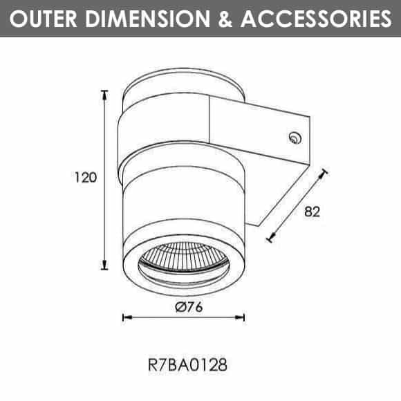 Outdoor Wall Lights - R7BA0128 - Dia