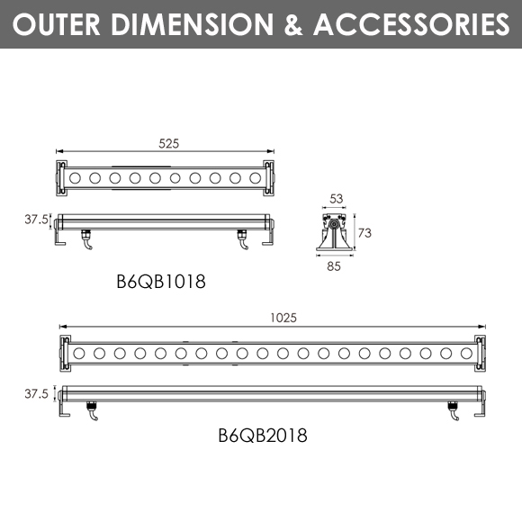 RGB Lights - B6QB1018-B6QB2018 - Dia