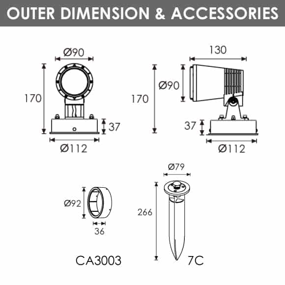 RGBW Lights - B3DJM0320 - Dia