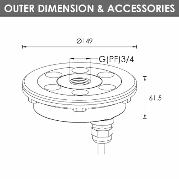 RGBW Lights - B4SB0619 - Dia