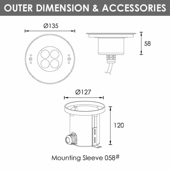 RGBW Lights - B4XC0419 - Dia