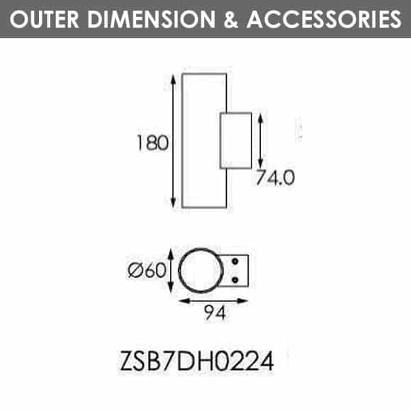 Wall Lights - ZSB7DH0224 - Dia