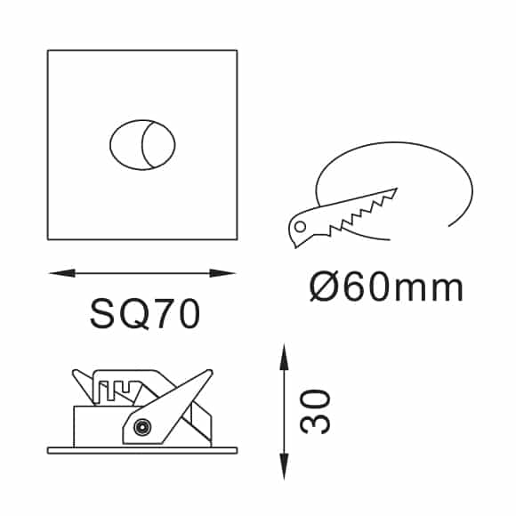 LED Corner Light - FS5027-02 - Dia