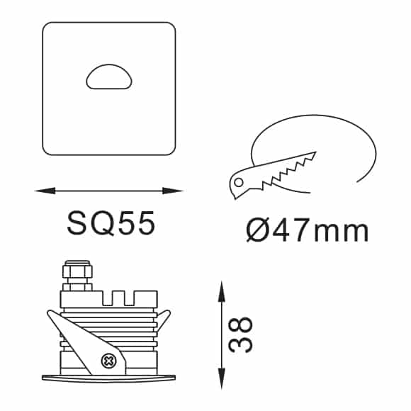 LED Corner Light - FS5094-02 - Dia