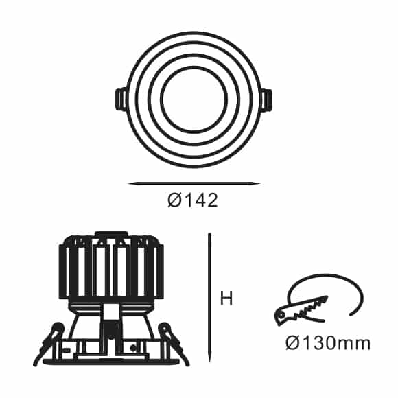 LED Down Light - FS6006 - Dia