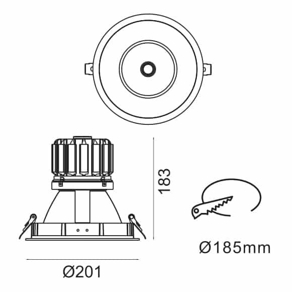 LED Down Light - FS6200-30 - Dia