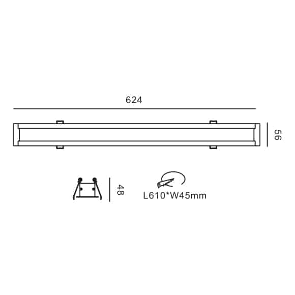 LED Linear Lights - FS8016 - Dia