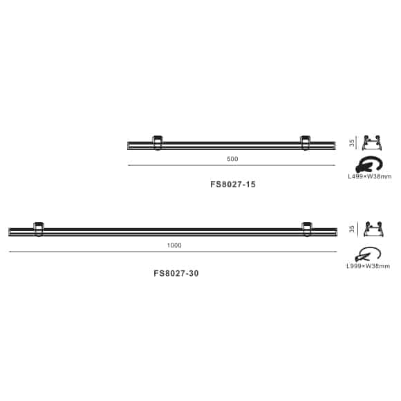 LED Linear Lights - FS8027 - Dia