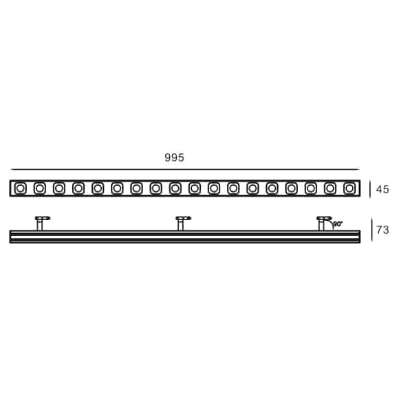 LED Mini Grille Light - FS8007-45 - Dia