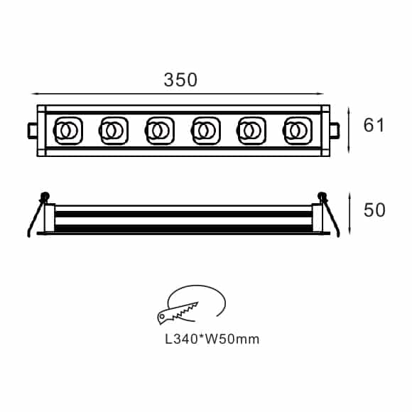 LED Mini Grille Light - FS8008-16 - Dia