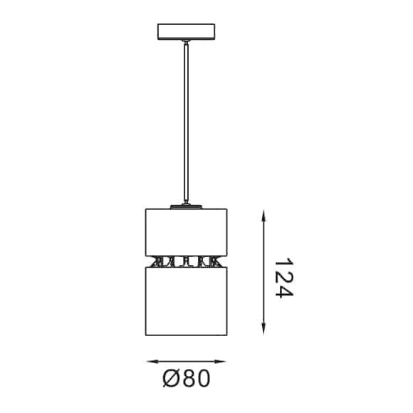 LED Pendant Lamp -FS4010B-18 - Dia