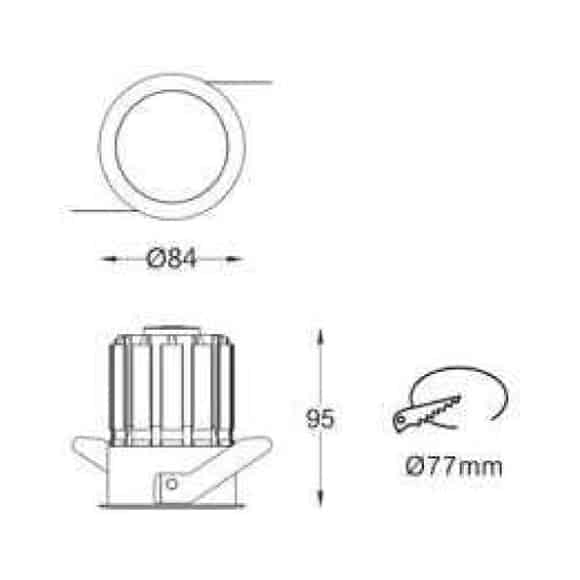 LED Spot Light - FS1014-15 - Dia