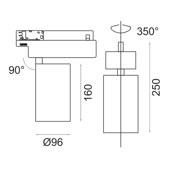 LED Track Light - FS4036-35 - Dia