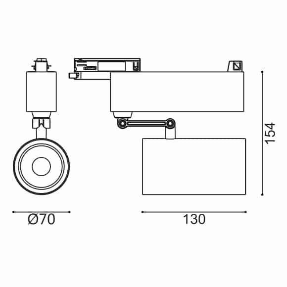 LED Track Light - FS4039-20 - Dia