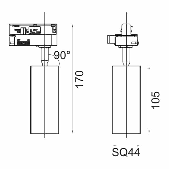 LED Track Lights - FS4033-05 - Dia