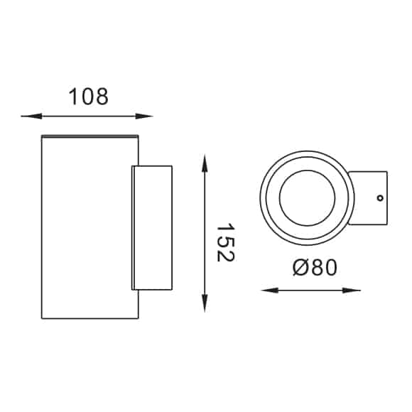 LED Wall Lamp - FS1068-20 - Dia