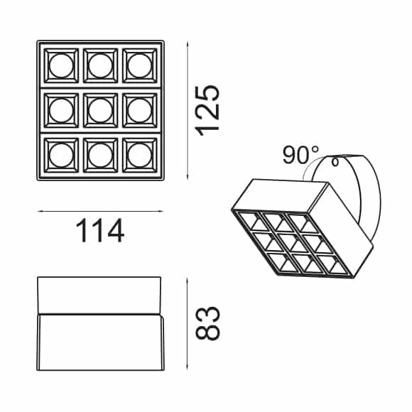 LED Wall Lamp - FS1079-20 - Dia