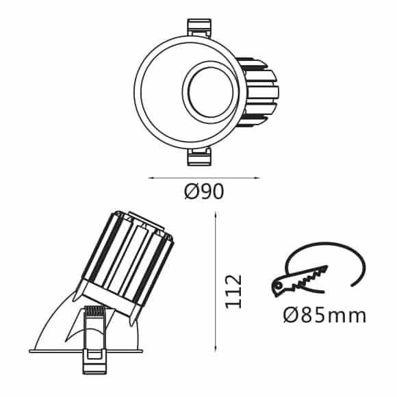 LED Wall Wash Lights - FS1065 - Dia