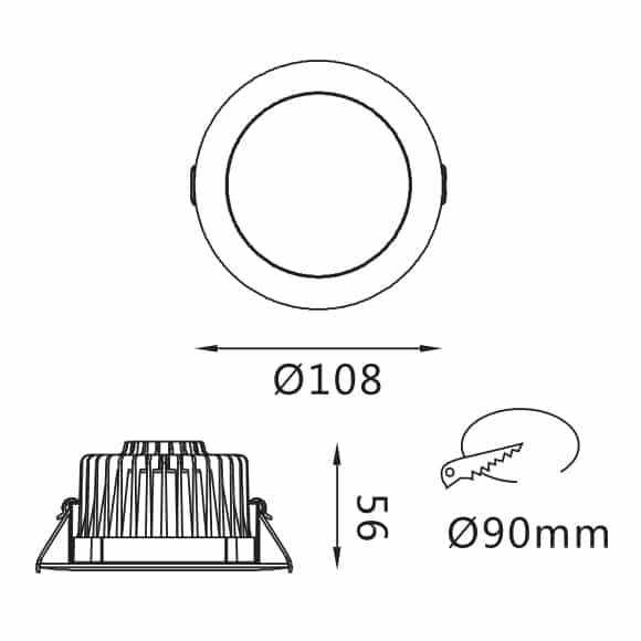 SMD Down Light - FS3020-10 - Dia