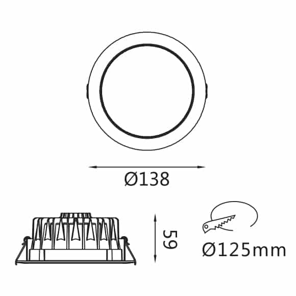 SMD Down Light - FS3021-13 - Dia