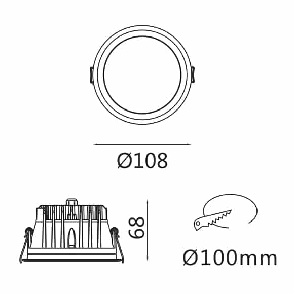 SMD Down Light - FS3031-10 - Dia