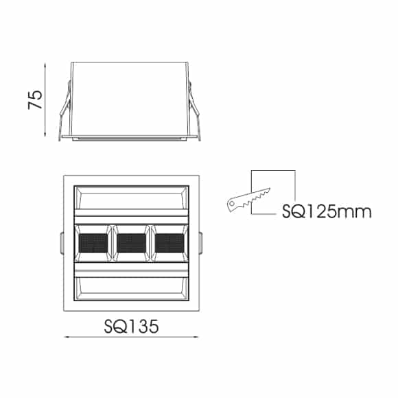 LED Ceiling Down Light - FS5206A-40 - Dia