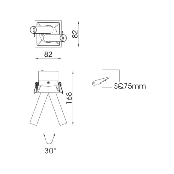 LED Ceiling Down Lights - FS5218A-10 - Dia