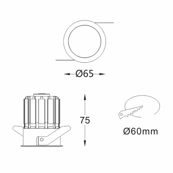 LED Ceiling Downlights - FS1013-09 - Dia