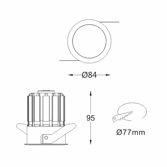 LED Ceiling Downlights - FS1014-15 - Dia