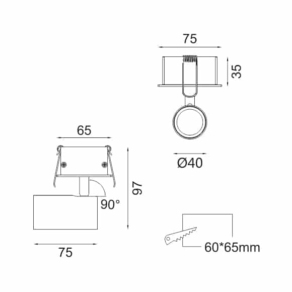 LED Ceiling Downlights - FS4034-06 - Dia