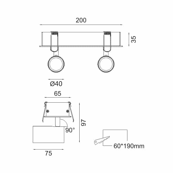 LED Ceiling Downlights - FS4034-12 - Dia