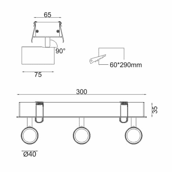 LED Ceiling Downlights - FS4034-18 - Dia