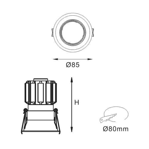 LED Ceiling Downlights - FS5071 - Dia