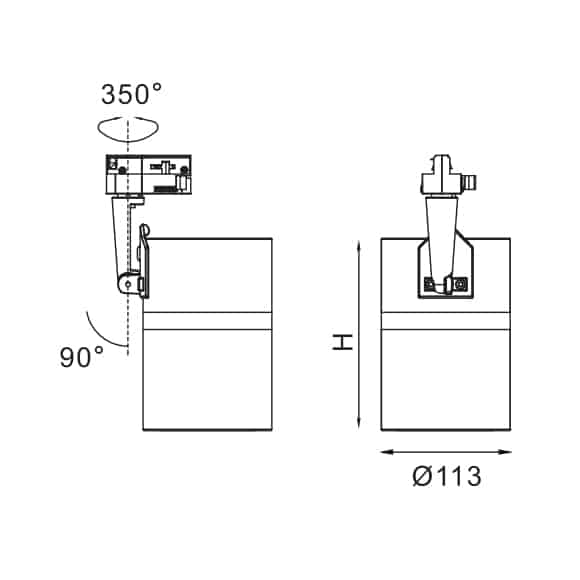 LED Track Light - FS4006 - Dia