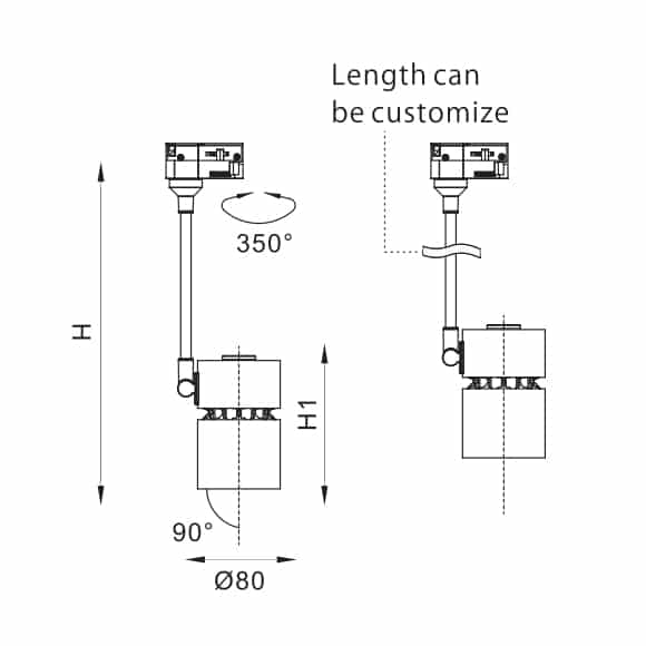 LED Track Light - FS4010E - Dia